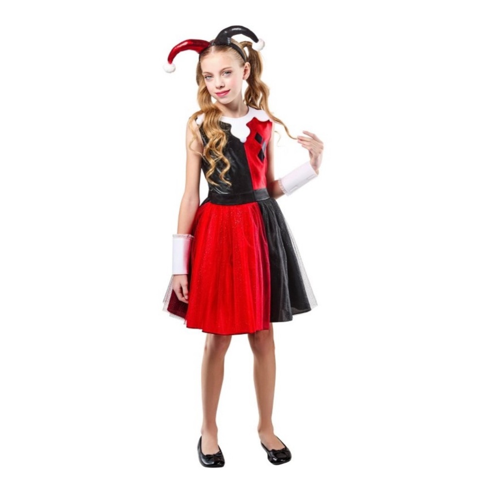 DC Comics Harley Quinn Girls Halloween Costume NWT Target Exclusive-Small (5/6)